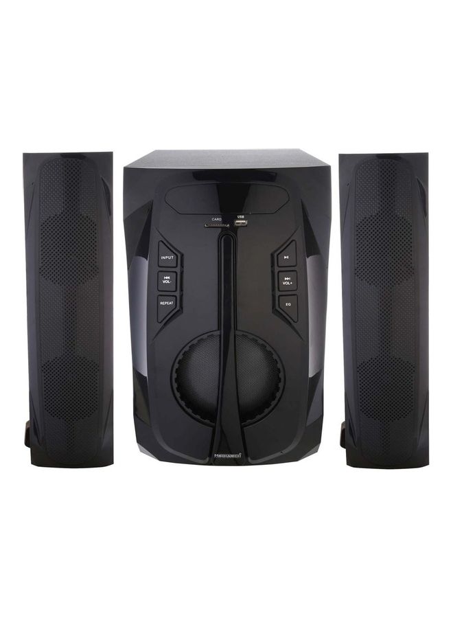 Mediatech - 3-Piece Bluetooth Subwoofer And Speaker With Remote Control N871 Black - Image 1