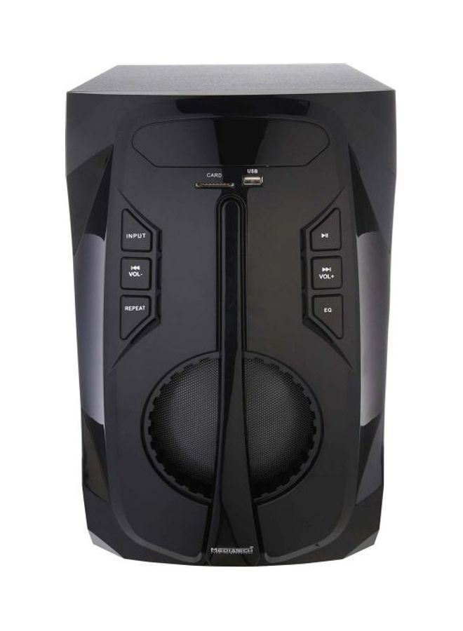 Mediatech - 3-Piece Bluetooth Subwoofer And Speaker With Remote Control N871 Black - Image 1
