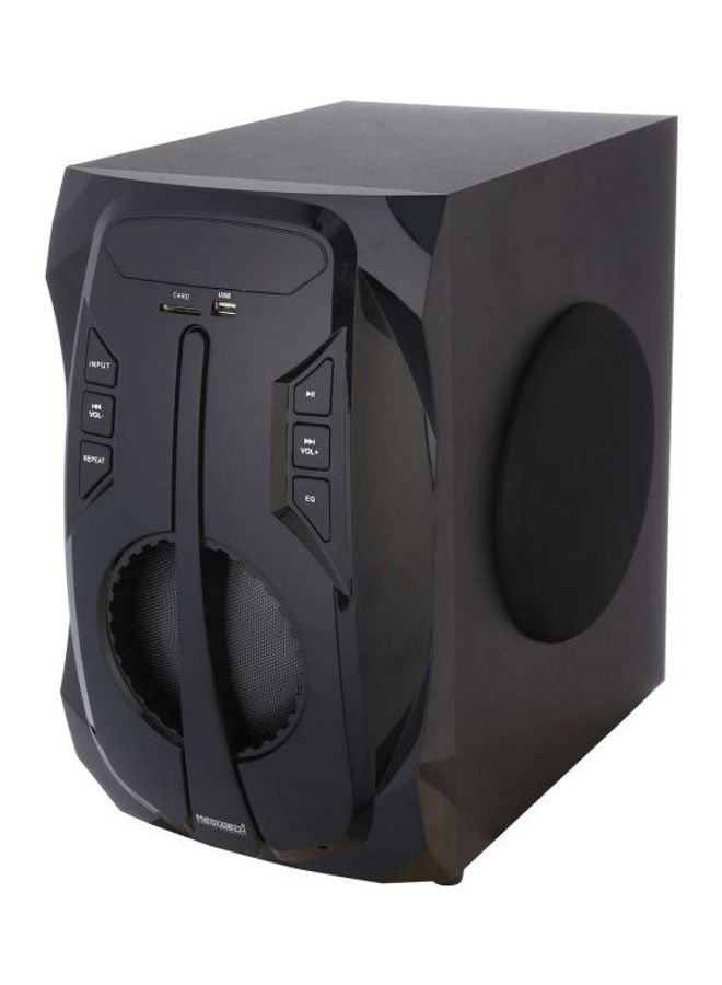 Mediatech - 3-Piece Bluetooth Subwoofer And Speaker With Remote Control N871 Black - Image 1