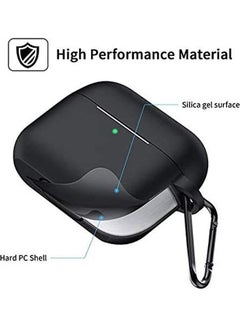 Generic Protective Silicone Cover For Apple AirPods Pro Black  - Image 2