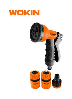 WOKIN Value Offer 4Pcs Hose Connector Set Black/Orange 1/2inch 
