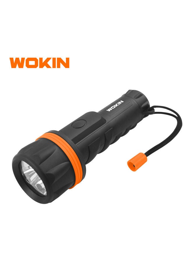 ووكين مصباح LED يدوي مقاوم للماء أسود 208مم