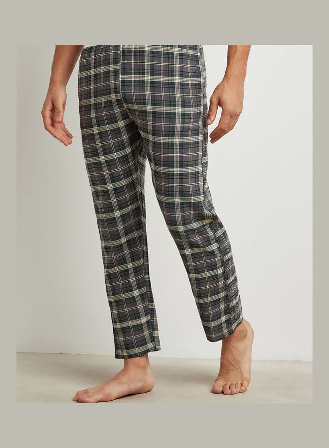 Cotton Brushed Checked Pyjama Multicolour - v1609264896/N43143295V_1