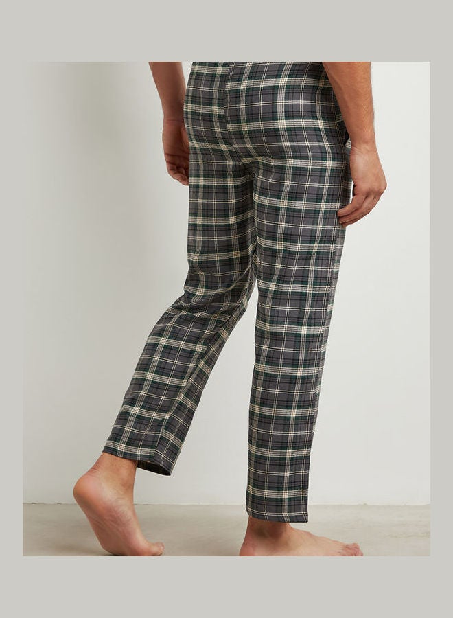 Cotton Brushed Checked Pyjama Multicolour - v1609264897/N43143295V_3