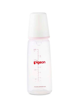 Plastic Feeding Bottle With Nipple Slim neck, 200ml - Assorted - v1609305130/N11583428A_1