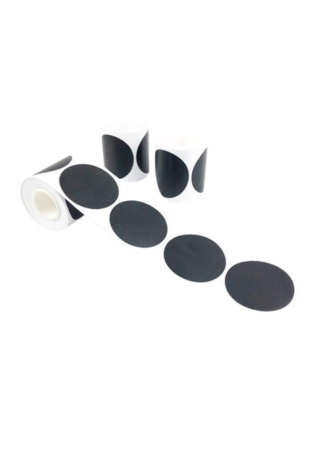 120-Piece Chalkboard Labels Roll With 1 Marker Black