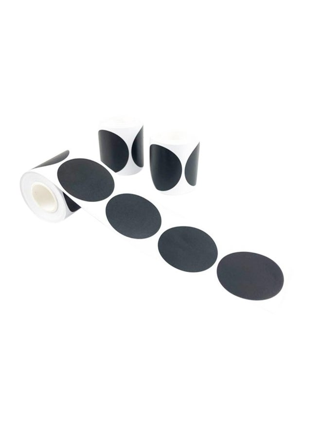 Premify 120-Piece Chalkboard Labels Roll With 1 Marker Black  - Image 1