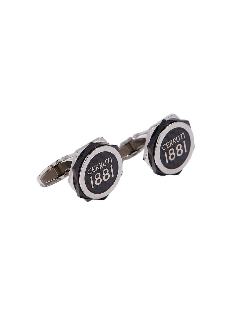 CERRUTI 1881 Logo Detail Cufflinks - Image 1
