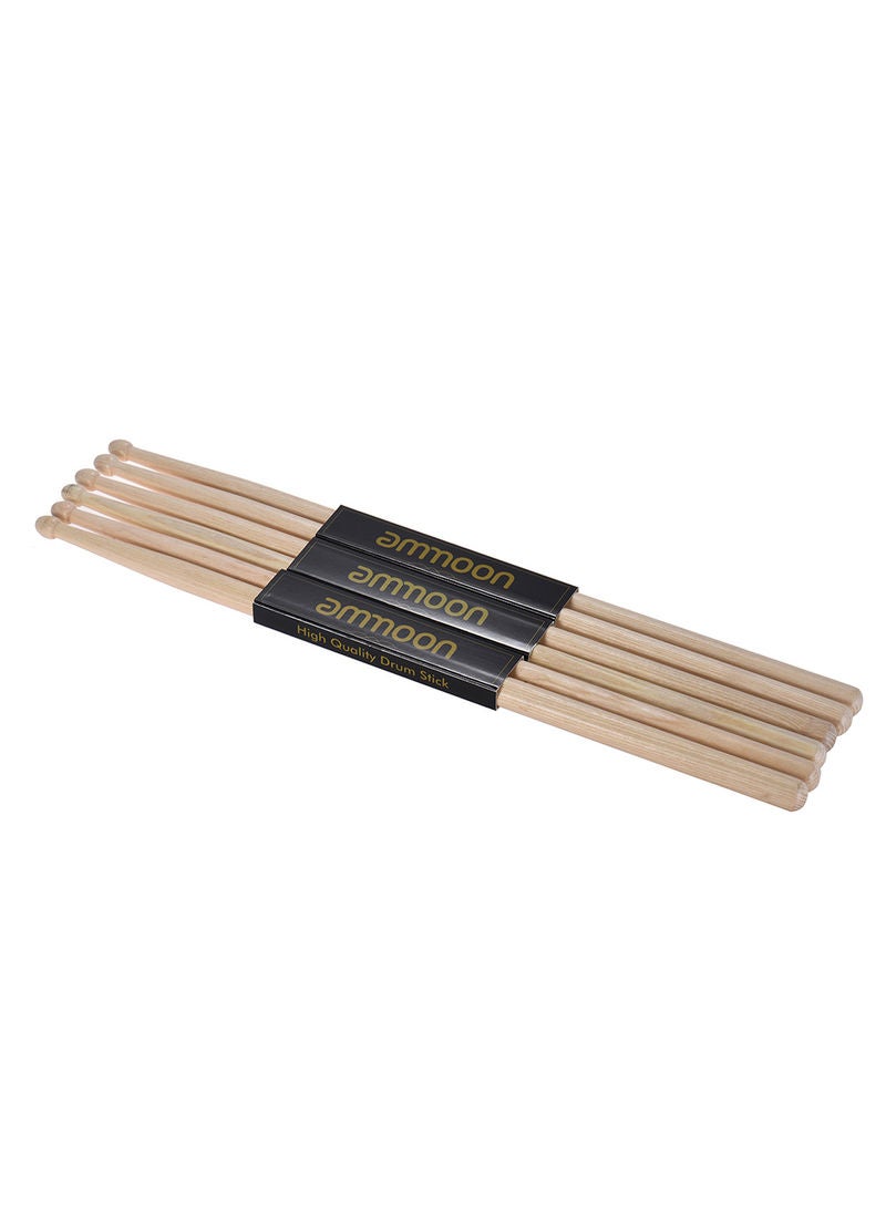 ammoon 3-Pair Wooden Drumstick Set  - Image 3