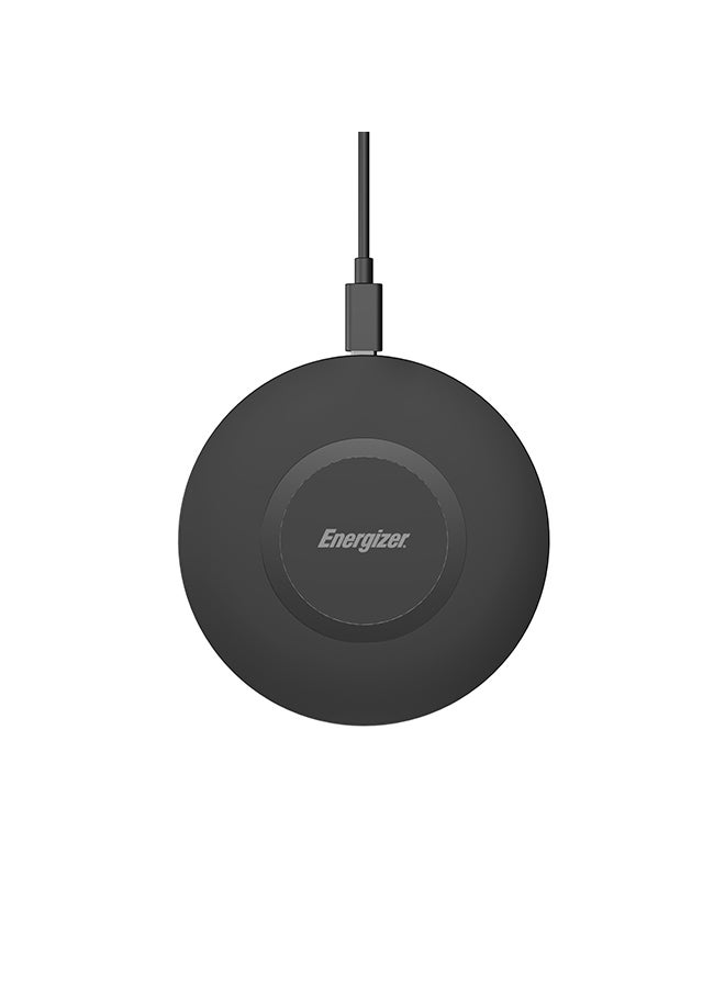 Wireless Charging pad, 15W for Qi Compatible Devices, Fast Charging, Non-Slip Design, 7mm Thin, Safe Black