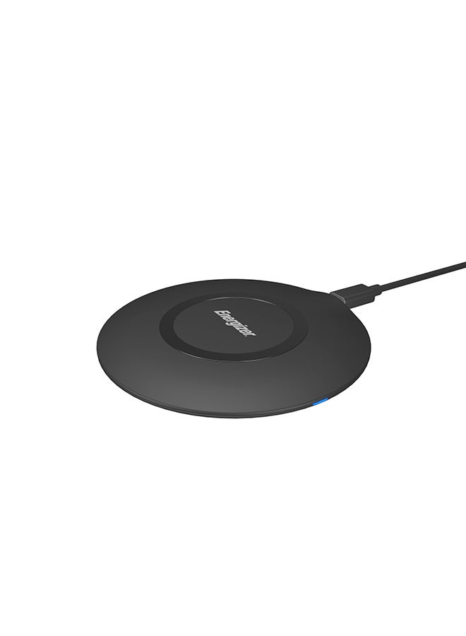 Wireless Charging pad, 15W for Qi Compatible Devices, Fast Charging, Non-Slip Design, 7mm Thin, Safe Black