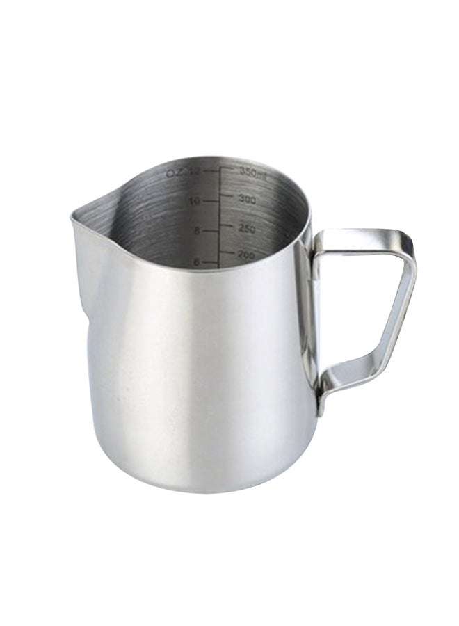 إبريق لصنع رغوة الحليب من الستانلس ستيل فضي 350ملليلتر - Image 1