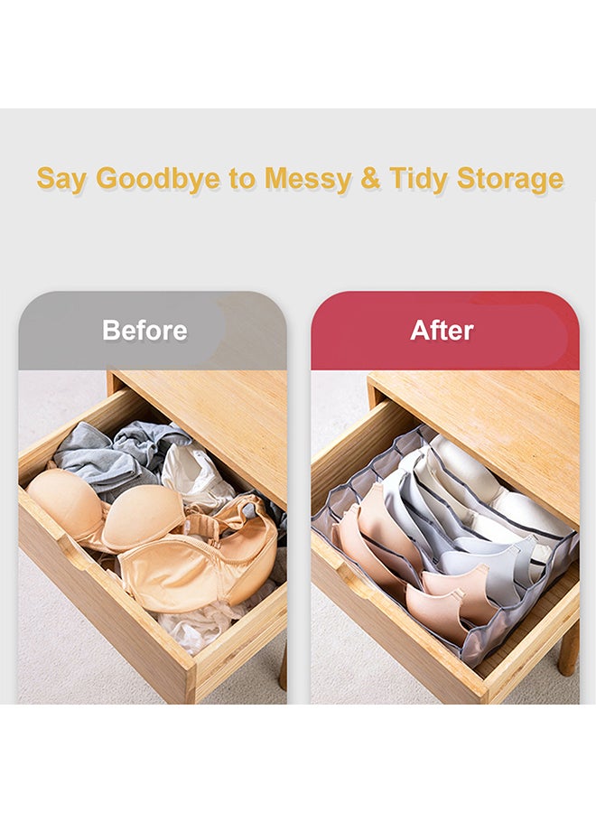 Generic 3-Piece Undergarment Organizer Storage Set Grey  - Image 2