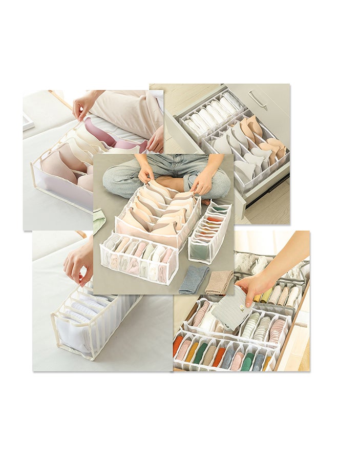 Generic 3-Piece Undergarment Organizer Storage Set Grey  - Image 3