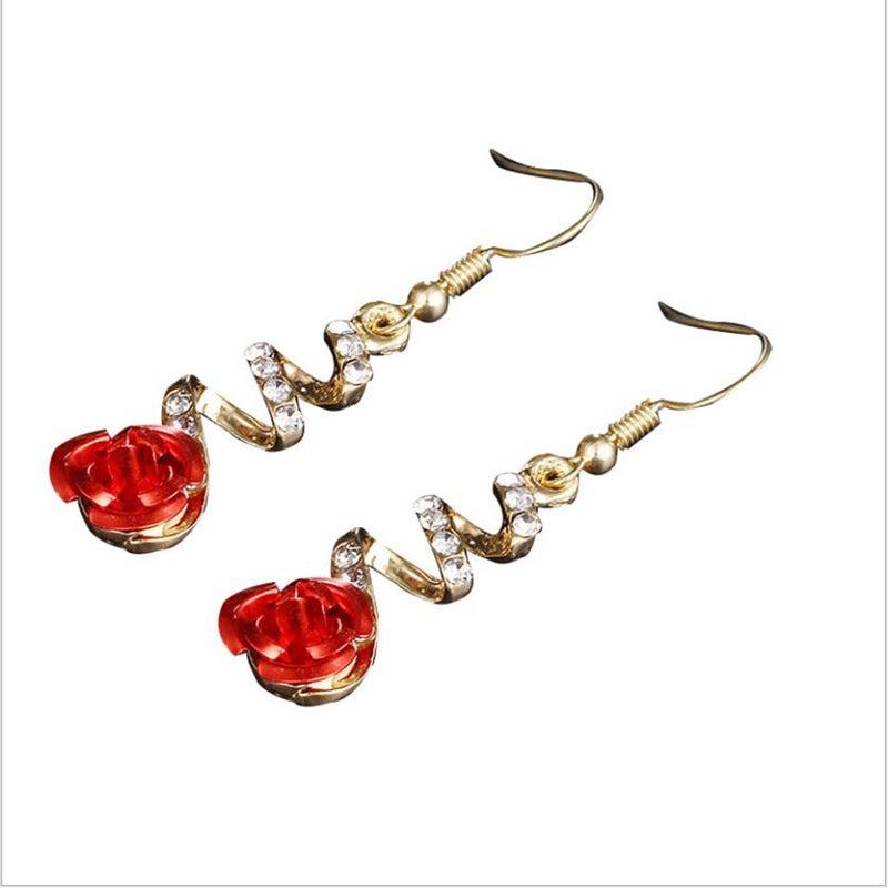 Arabest Rose Designed Women'S Earrings  - Image 1