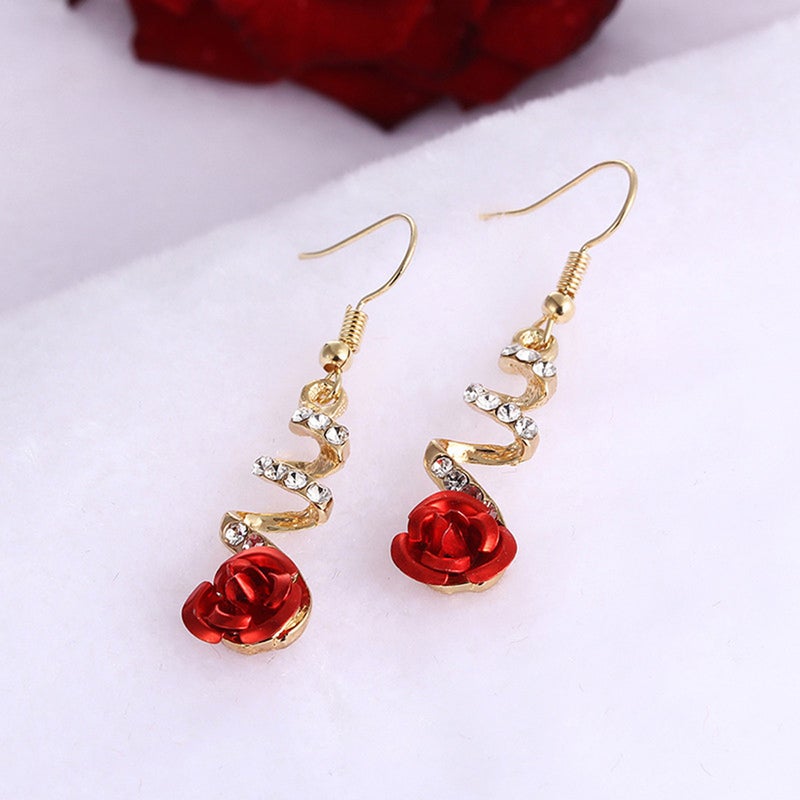 Arabest Rose Designed Women'S Earrings  - Image 3