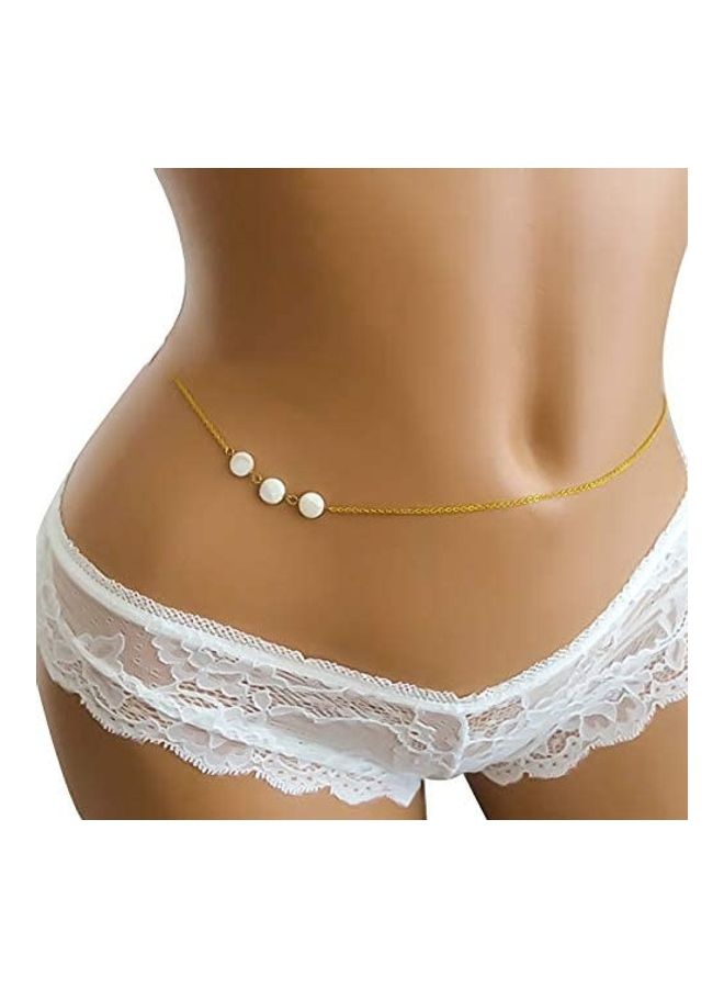Generic Waist Body Beaded Belly Button Fashion Belt Chain  - Image 1