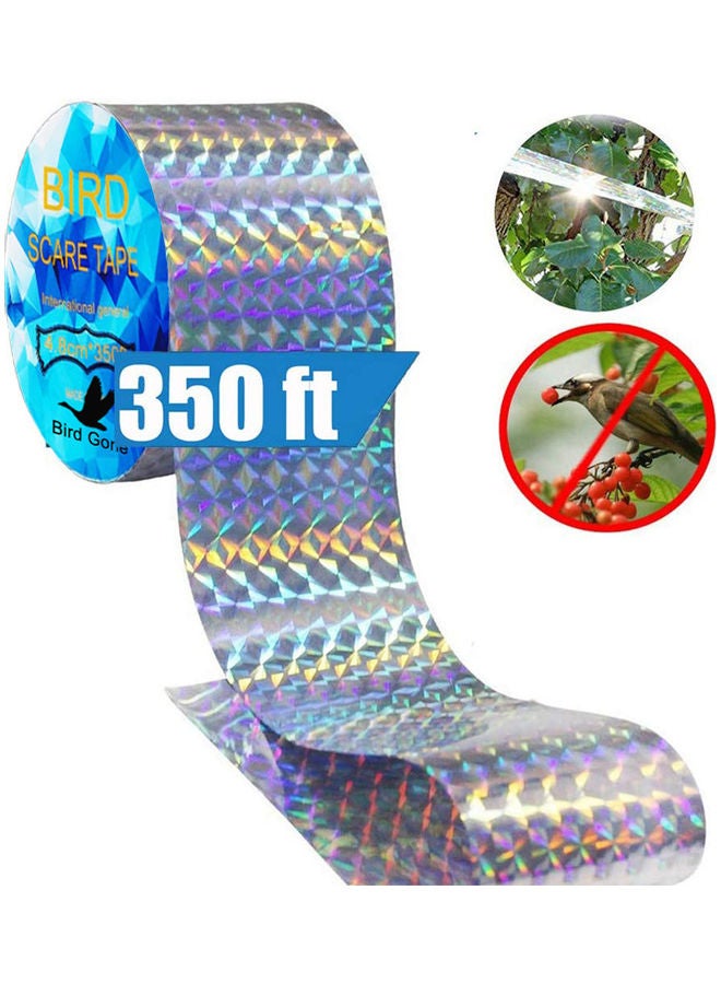Generic - Bird Repellent Deterrent Reflective Scare Tape Multicolour 4.8cm x 106meter - Image 1