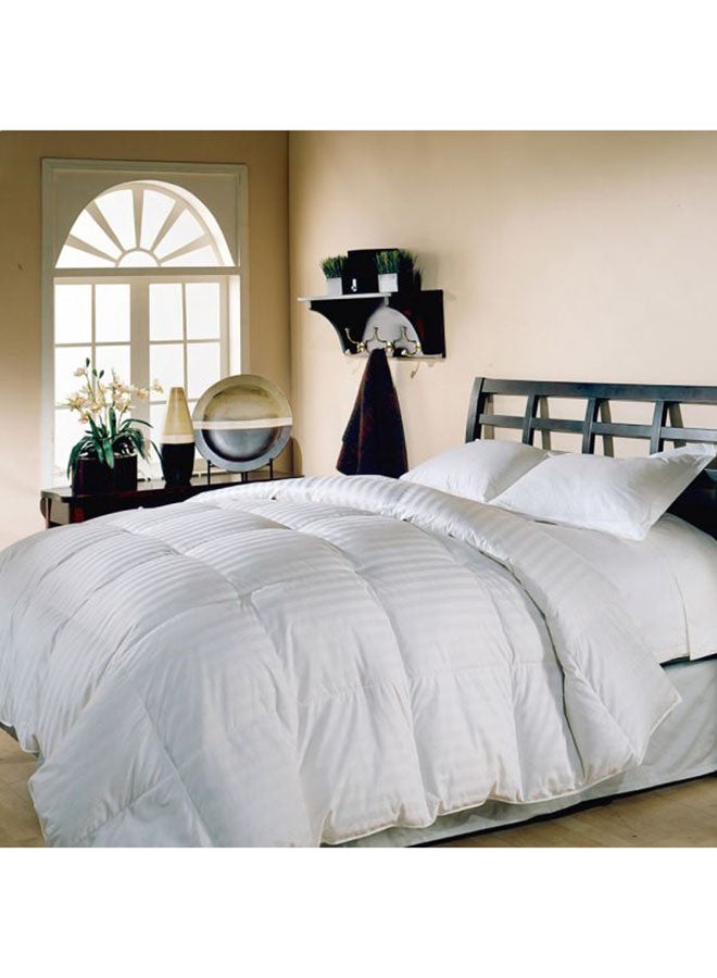 Valentini HOTEL COMFORTER SET MICROFIBER 6PCS  STRIPE Polyester White 