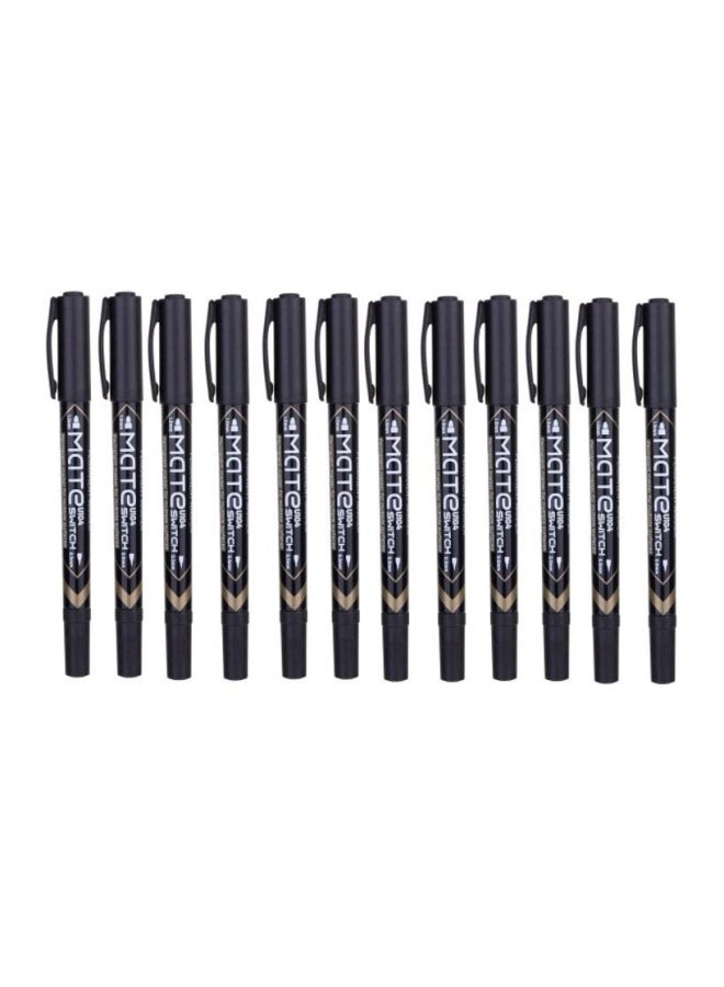 Deli - 12-Piece Permanent Marker Black - Image 1