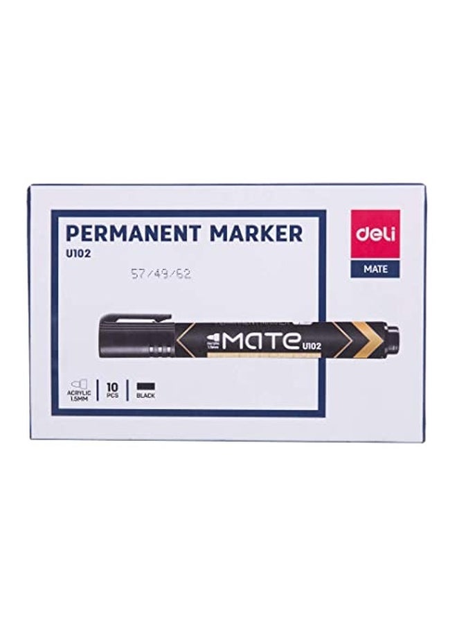 Deli - 12-Piece Permanent Marker Black - Image 1