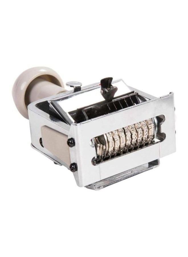 ديلي ماكينة ترقيم آلية مزودة بعدد 8 أرقام أسود/ فضي - Image 3