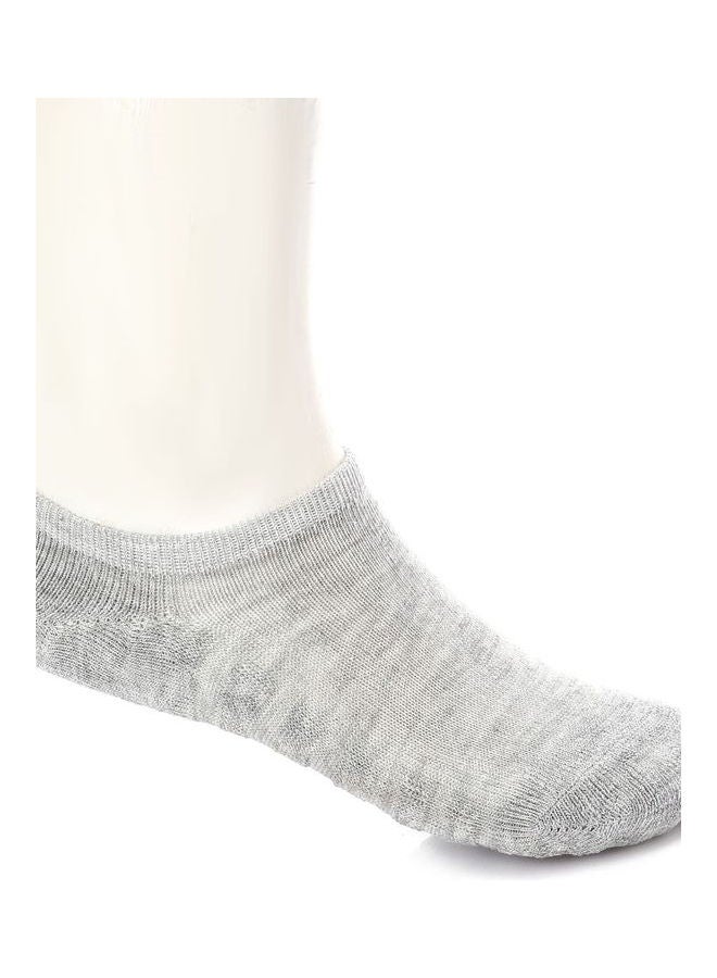 Pair Of Solid Low-Cut Socks Grey - v1609325008/N43345283V_1