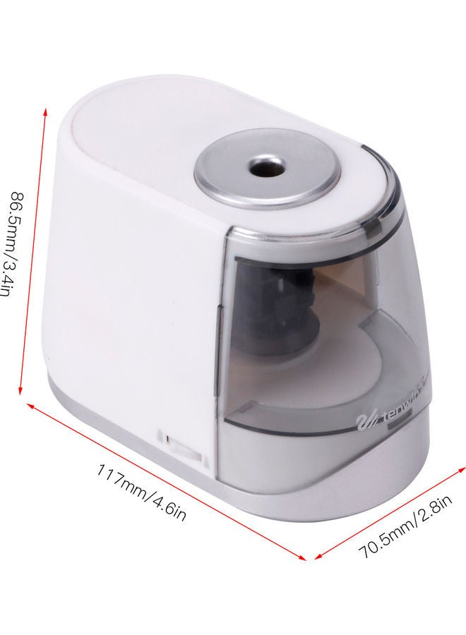 tenwin Electric Pencil Sharpener White - Image 2