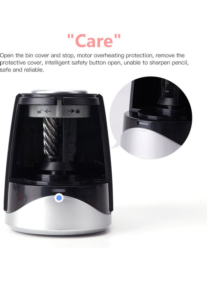 tenwin Electric Pencil Sharpener Black - Image 5