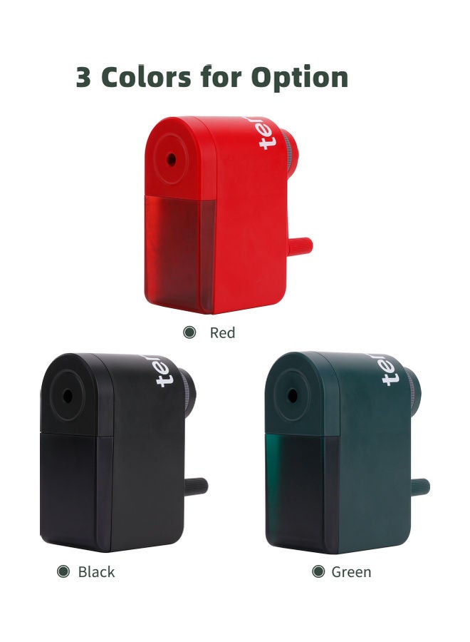 tenwin Manual Pencil Sharpener Black - Image 4