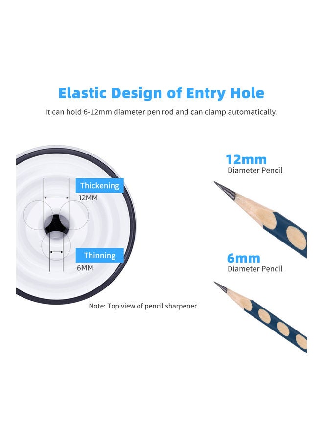 tenwin Automatic Electric Pencil Sharpener Black - Image 2