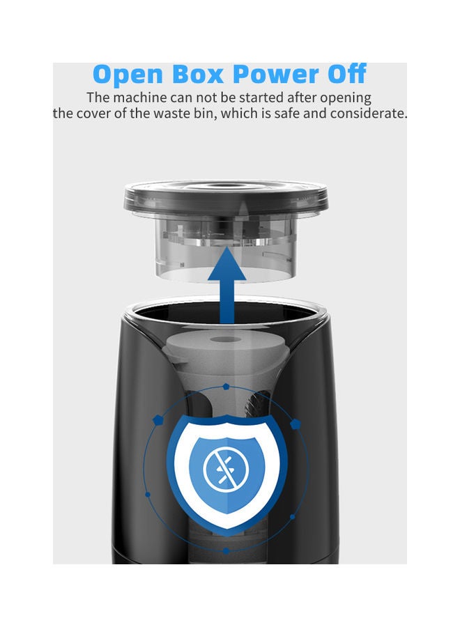 tenwin Automatic Electric Pencil Sharpener Black - Image 4