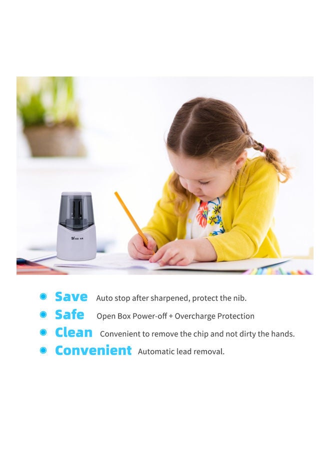 tenwin Electric Pencil Sharpener Pink - Image 3