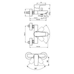 Single Lever Cold And Hot Shower Mixer Silver - v1609326394/N43137474A_3