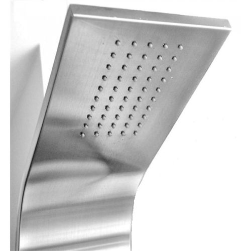 Stainless Steel Shower And Bath Unit Set silver/black