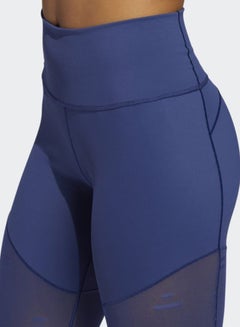 Adidas Jacquard Mesh 7/8 Tights Tech Indigo  - Image 5