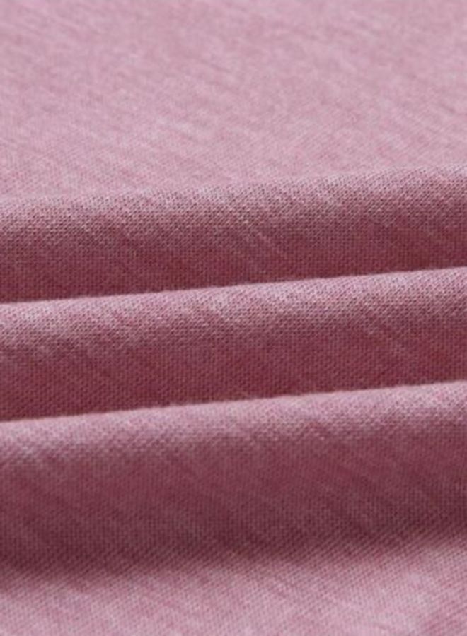 شاربدو تيشيرت مزيّن بطبعات، وبرقبةٍ دائرية وأكمامٍ قصيرة وردي - Image 3