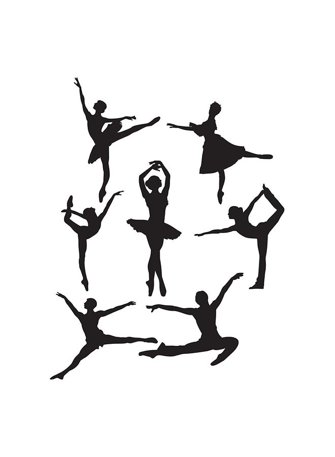 فاست برينت ملصق ديكوري من الفينيل أسود 50x38سم - Image 1