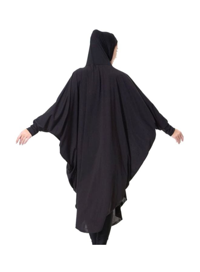 شاربدو ثوب نسائي مزود بحجاب أسود  - Image 2