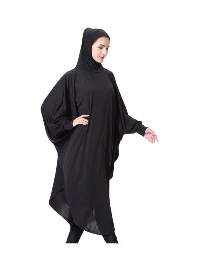 شاربدو ثوب نسائي مزود بحجاب أسود  - Image 3