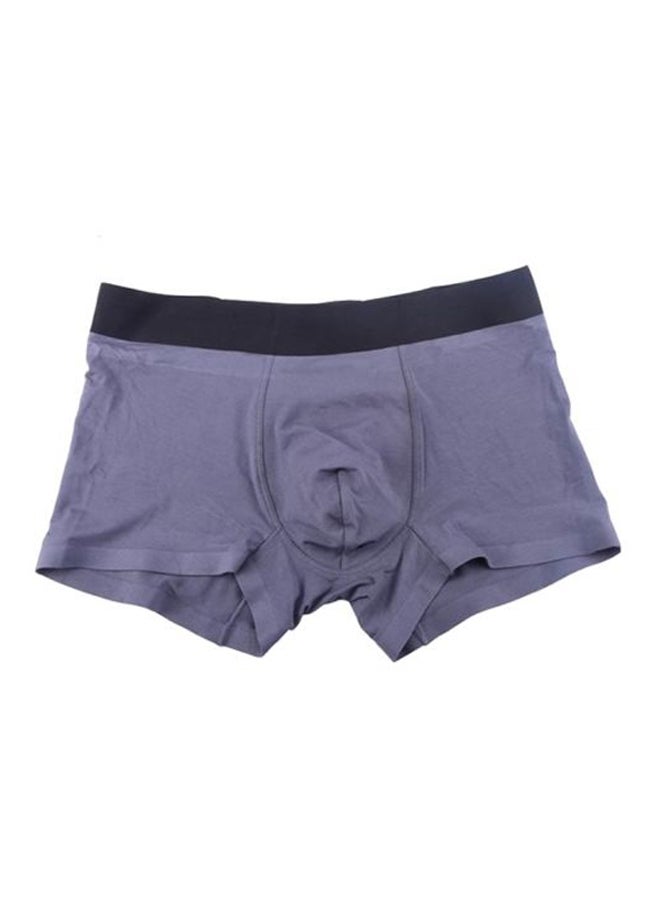 Sharpdo 2 Piece Men Modal Business Style Breathable Seamless Boxer Briefs-Black And Sapphire Blue Sapphire Blue  - Image 1