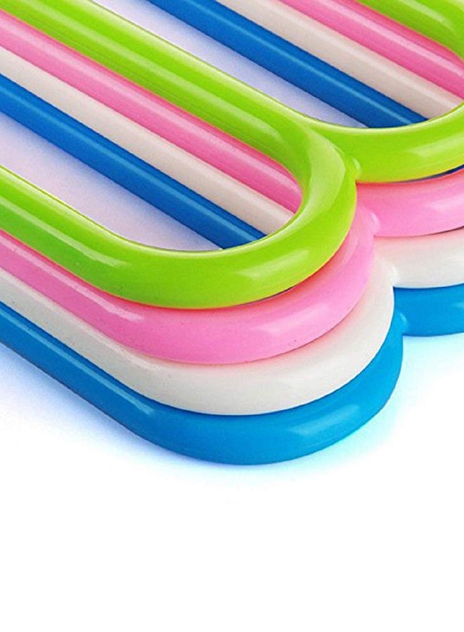 4-Piece Plastic Multi-Purpose Hangers Multicolour 34x34cm - Image 4