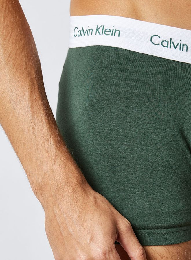 CALVIN KLEIN - Low Rise Trunks Grey/Green/Yellow - Image 1