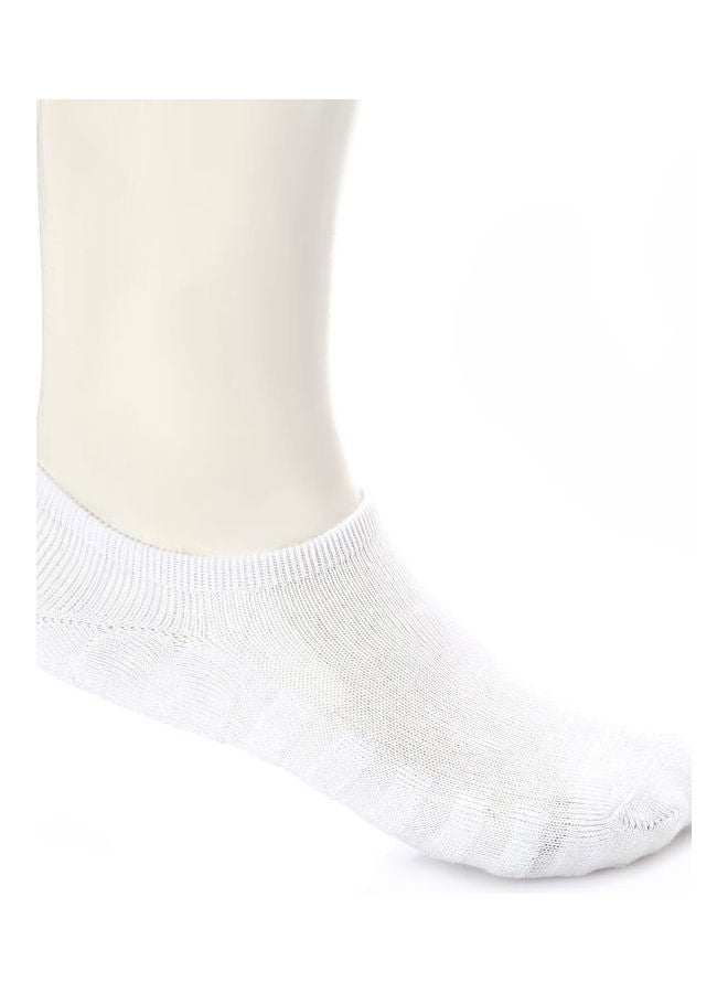 Esla - Pair Of Solid Low-Cut Socks White - Image 1