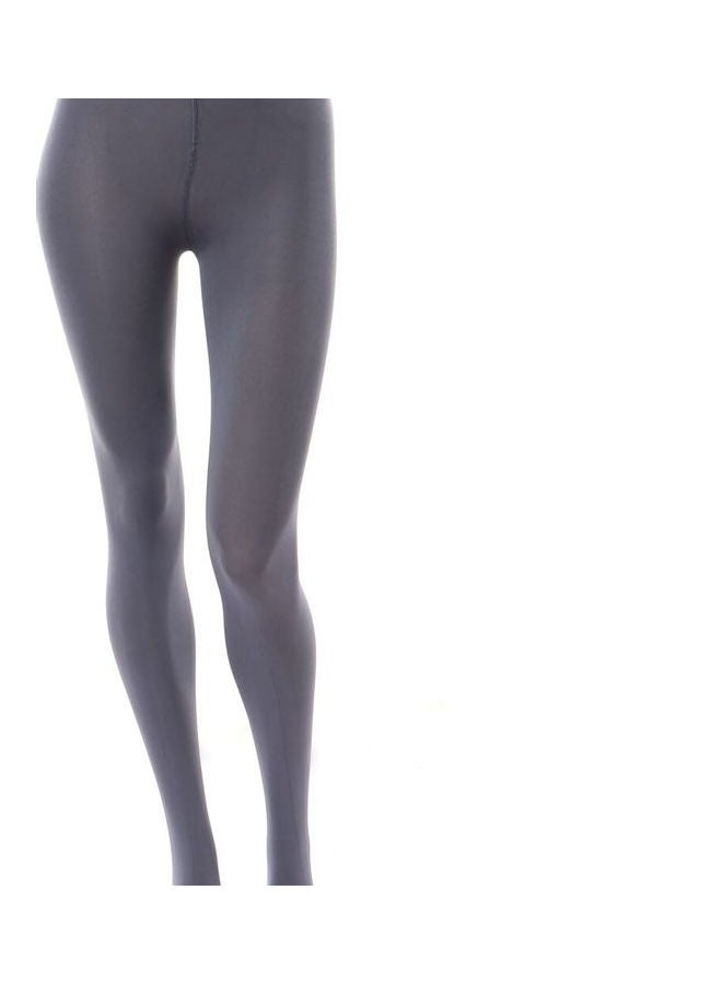 Esla - Pair Of Solid Acrylic Stockings Silver - Image 1