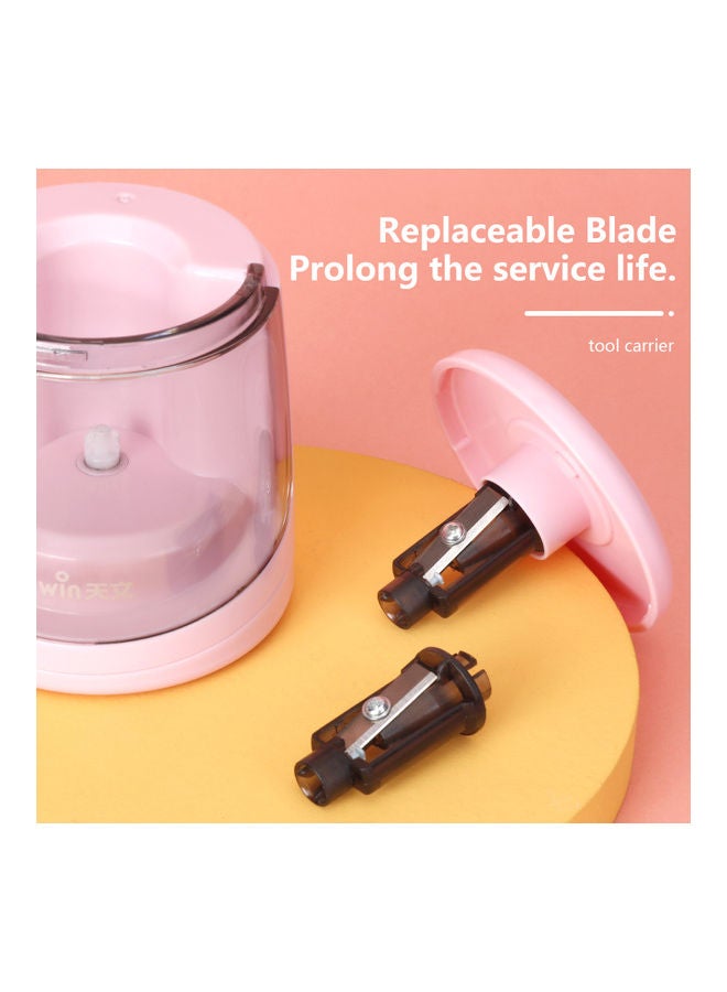 tenwin Electric Pencil Sharpener Pink - Image 3