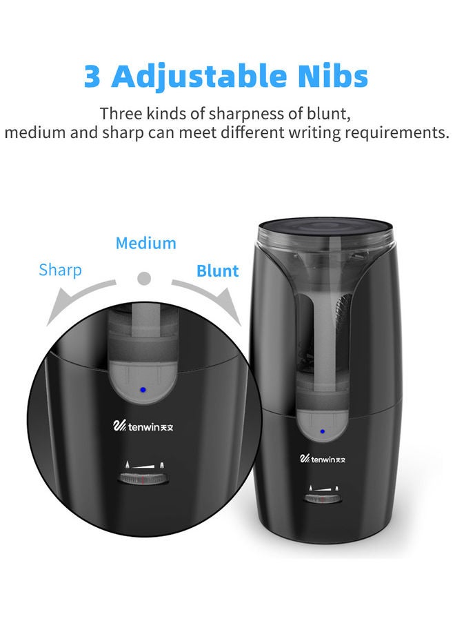 tenwin Automatic Electric Pencil Sharpener White - Image 5