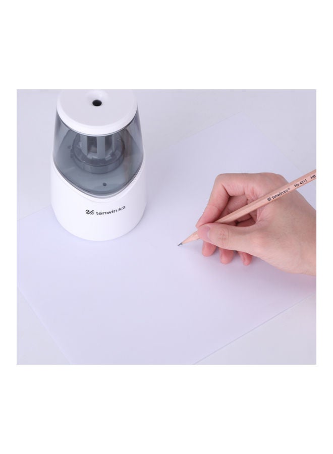 tenwin Electric Pencil Sharpener White - Image 2