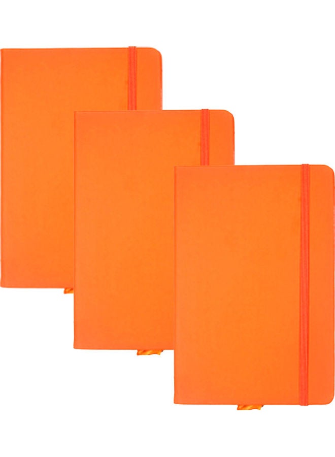 Generic 3-Piece A6 Journal Writing Notebook Orange  - Image 2