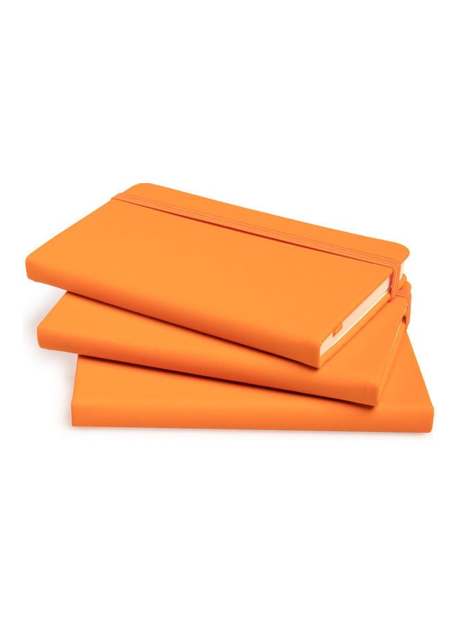 Generic 3-Piece A6 Journal Writing Notebook Orange  - Image 5